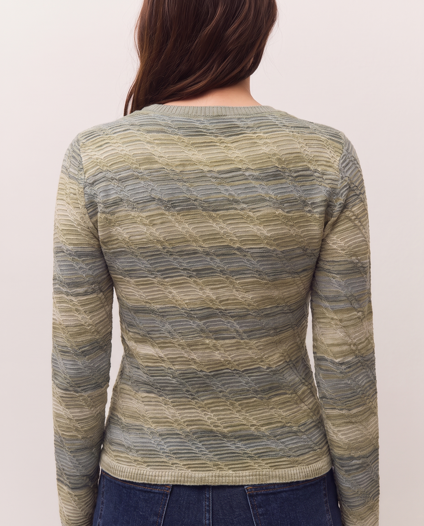 Jersey listado de jacquard