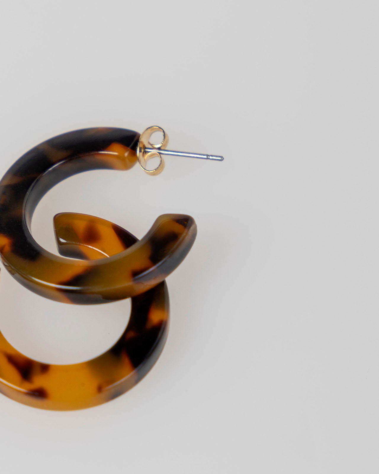 Brown hoop earrings