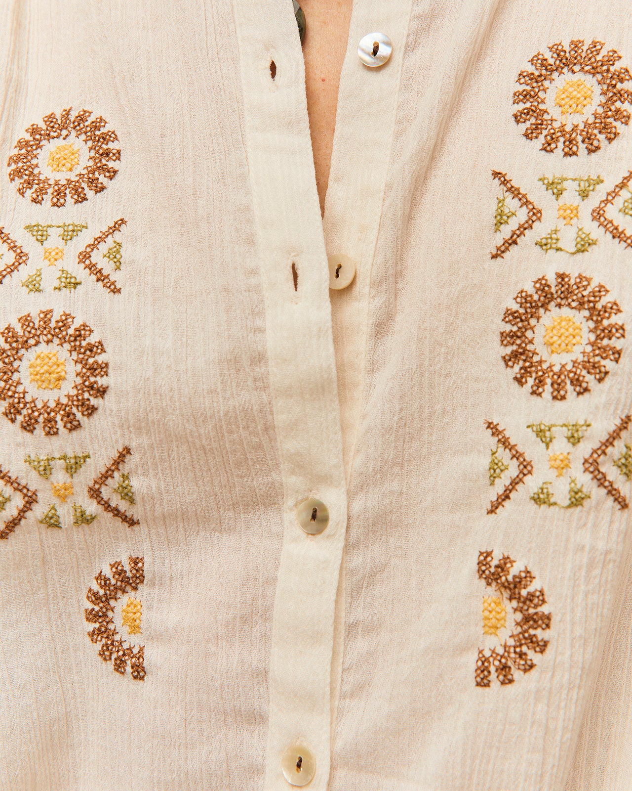 Camisa Bordado de colores