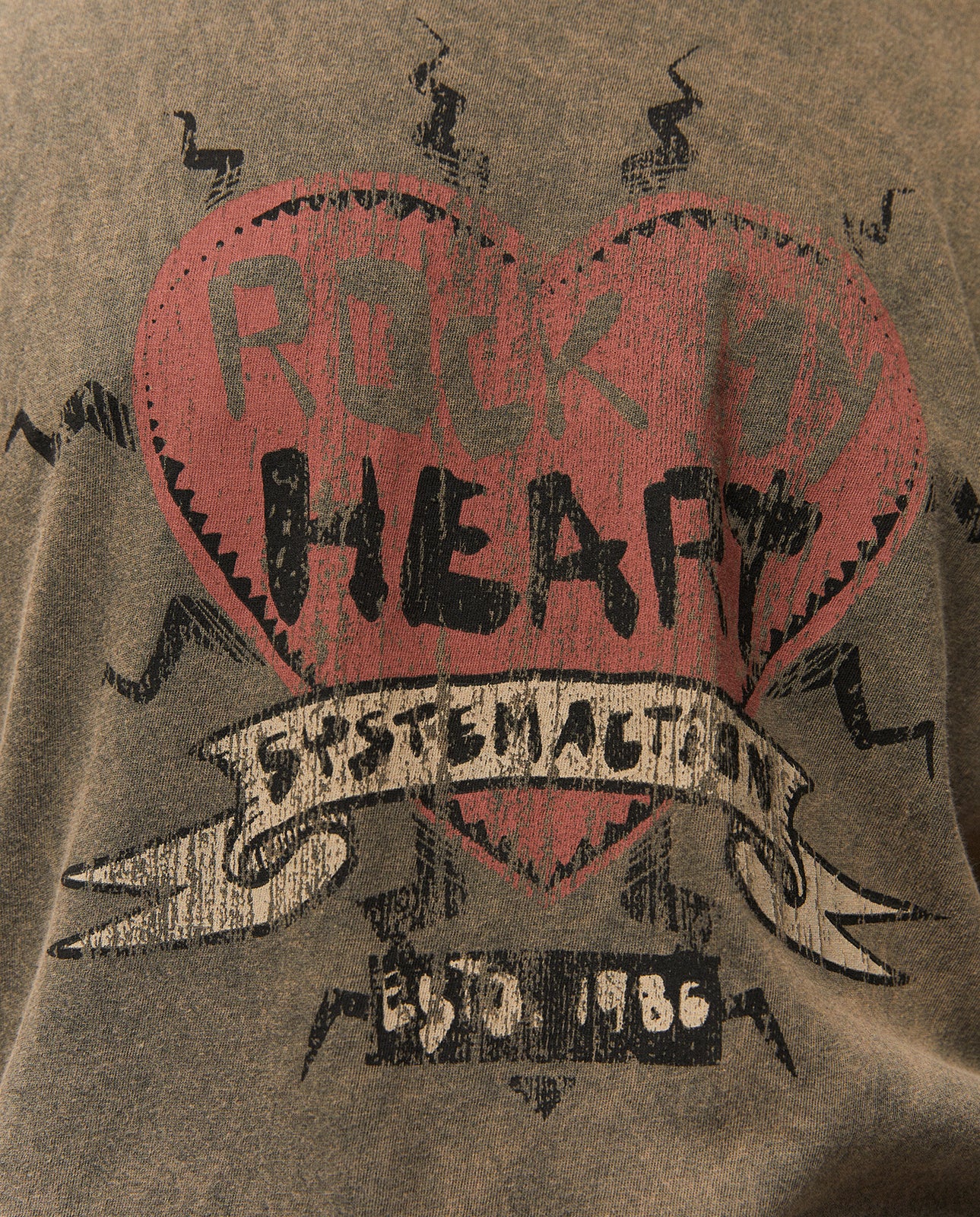 Heart print t-shirt