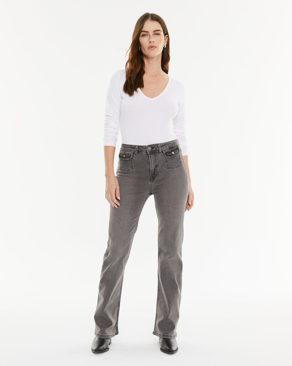 V-neck bodysuit