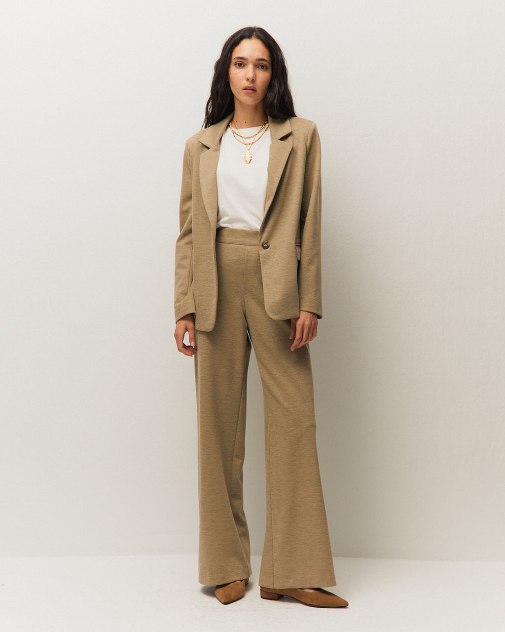 Americana confort con raya diagonal