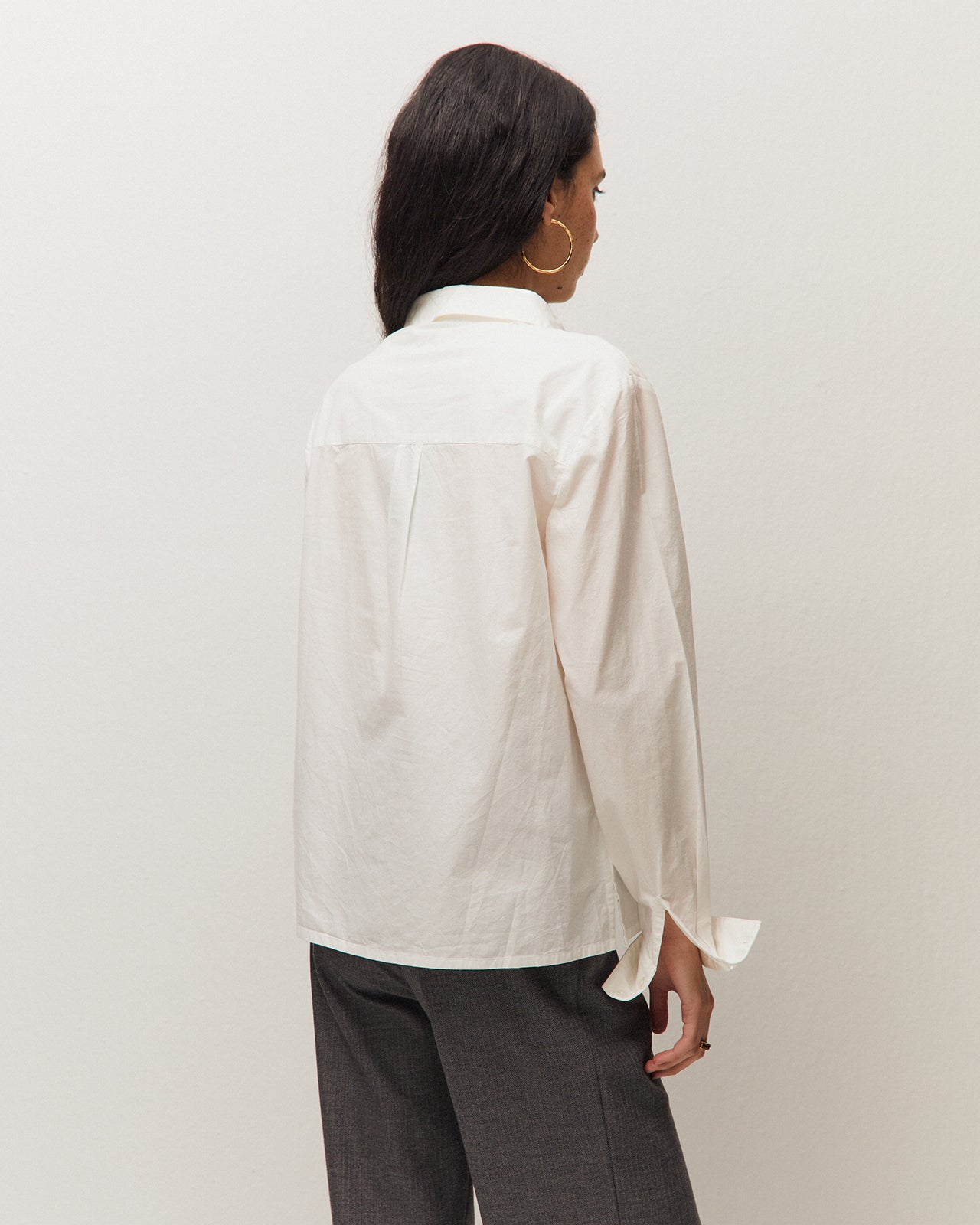 Camisa popelin blanca