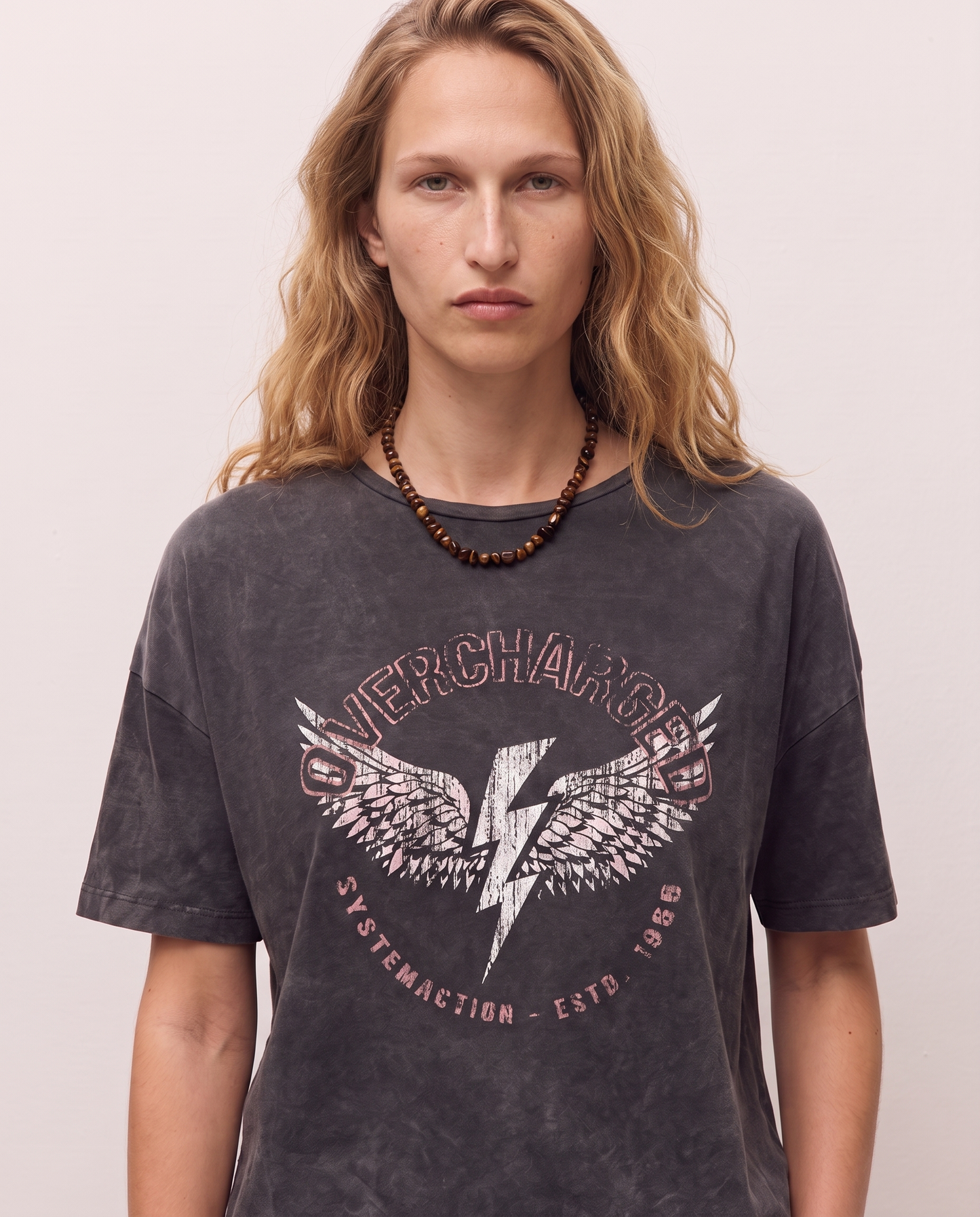 Camiseta oversize print alas