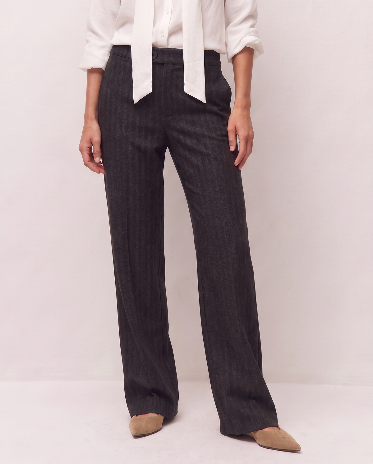 Pantalón ancho denim chinilla
