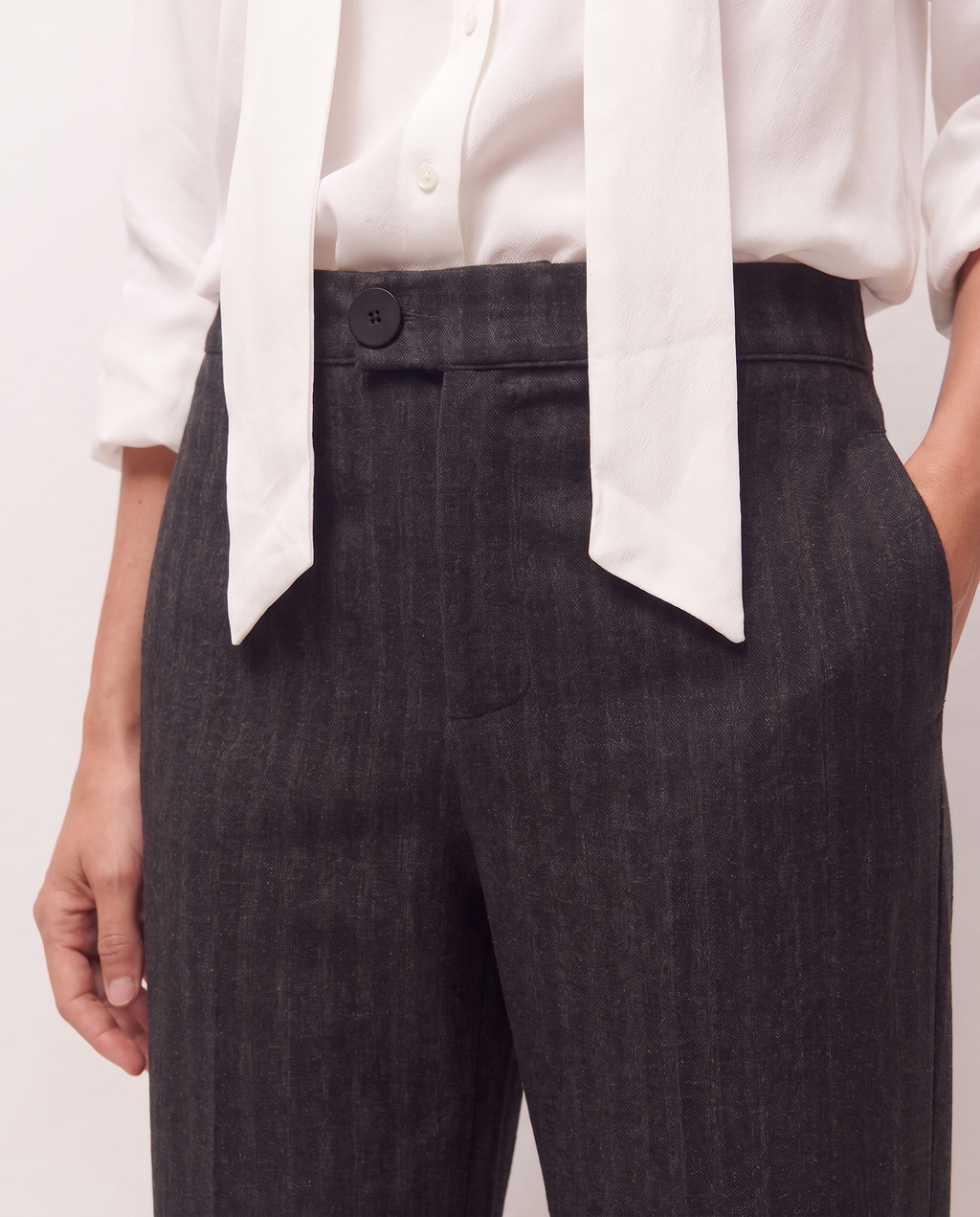 Pantalón ancho denim chinilla