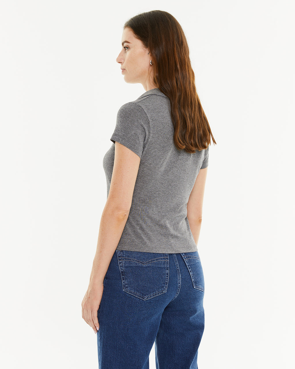 Polo neckline t-shirt