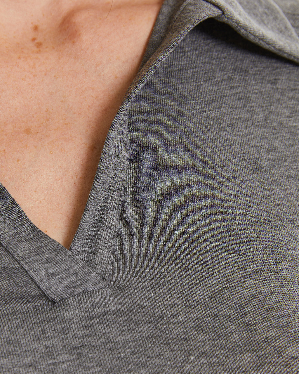 Polo neckline t-shirt