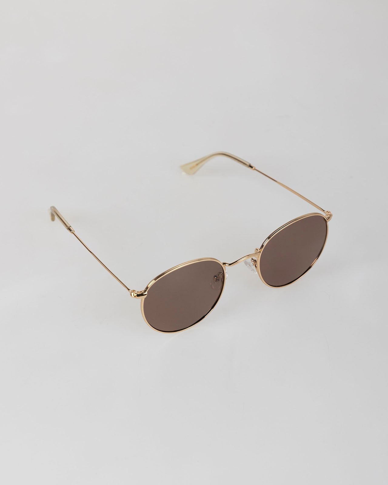 Gold-framed sunglasses