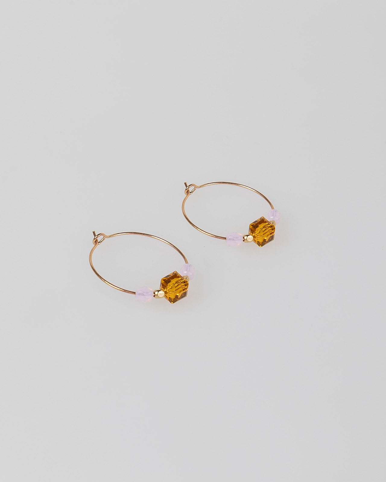 Boucles d'oreilles pendantes perlées