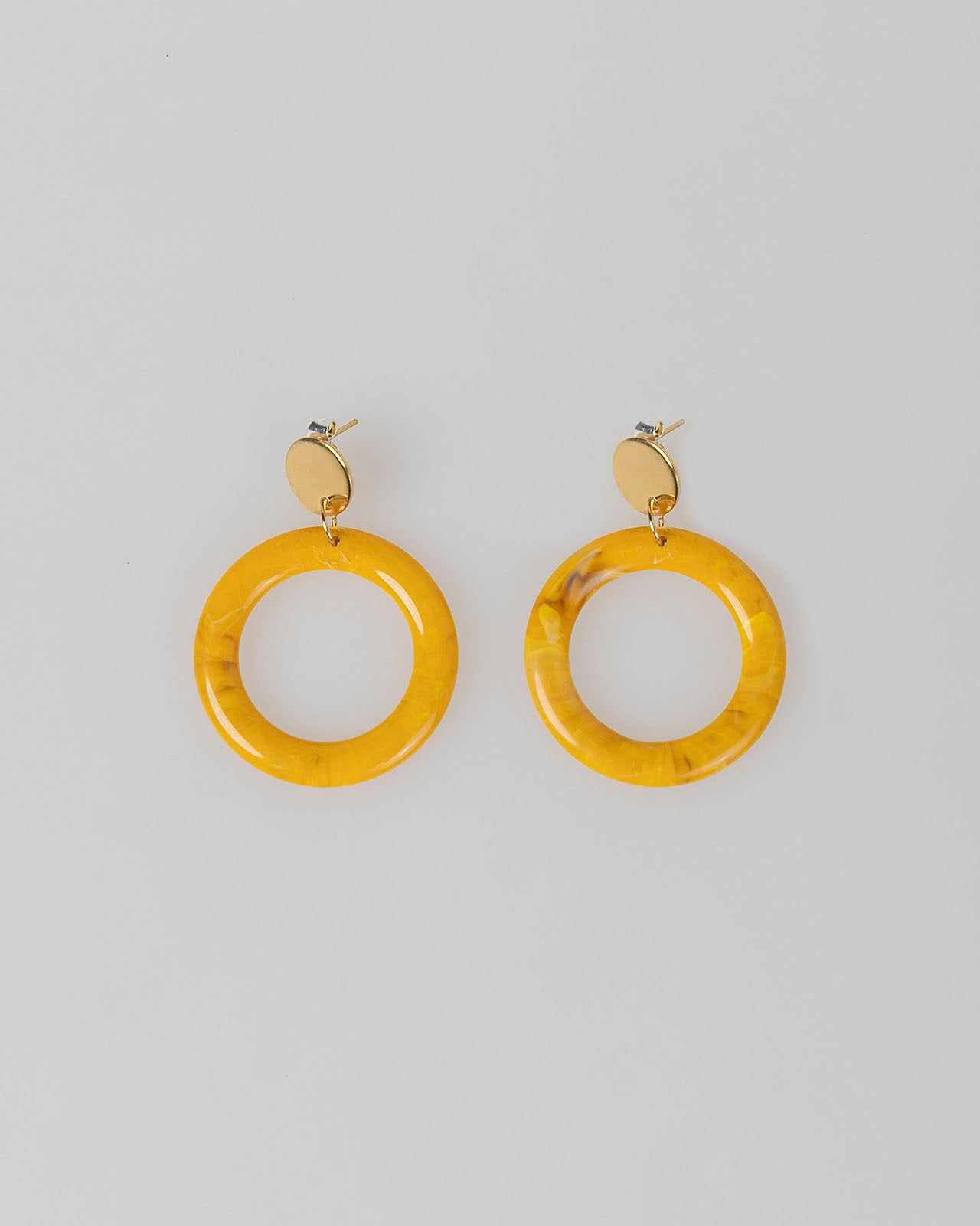 Yellow earrings