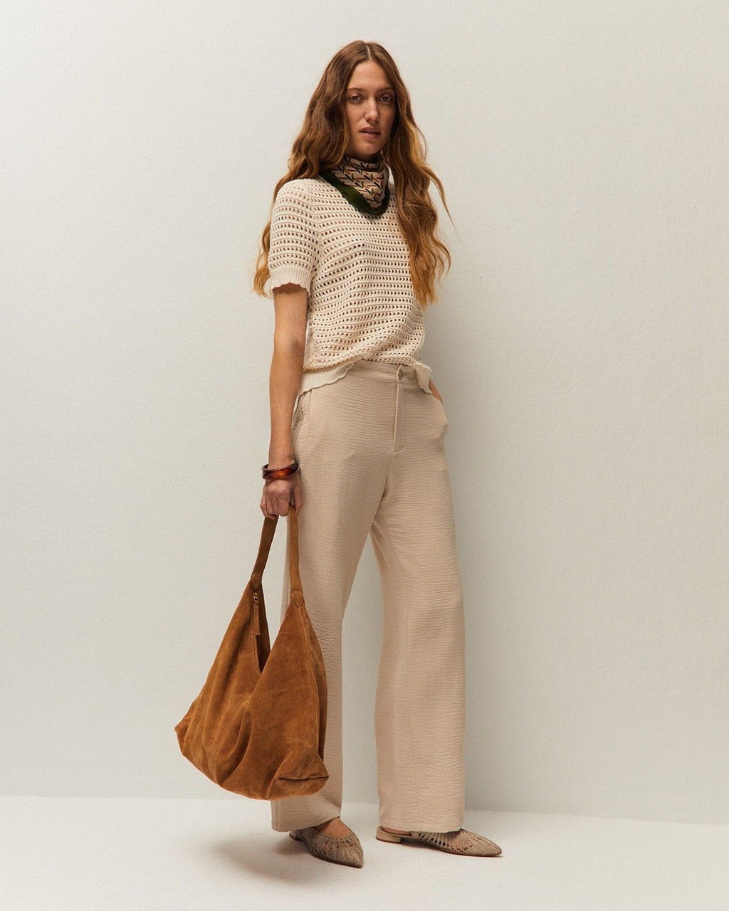 Bolso piel serraje