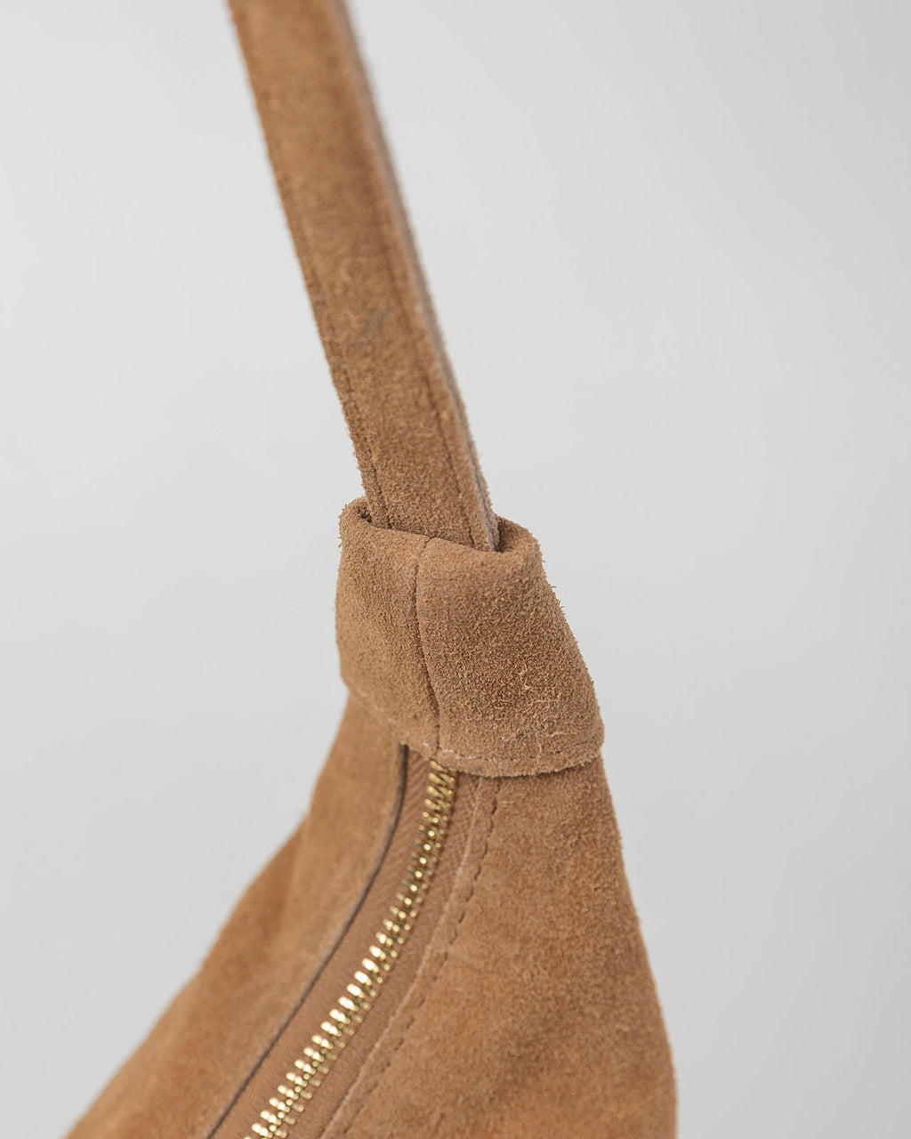 Small suede bag