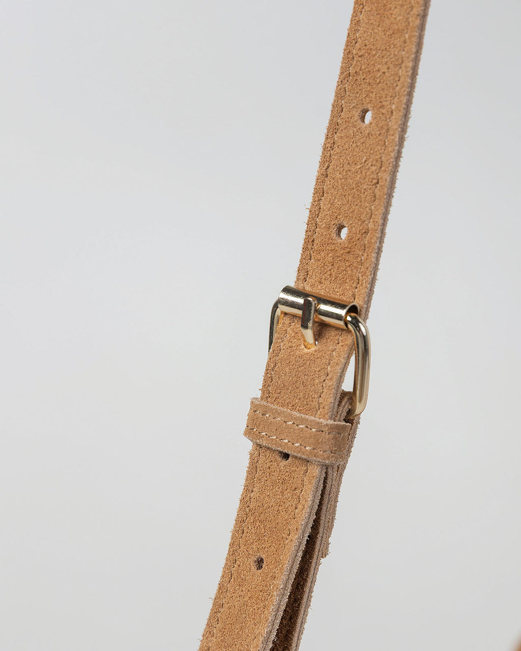 Small suede bag