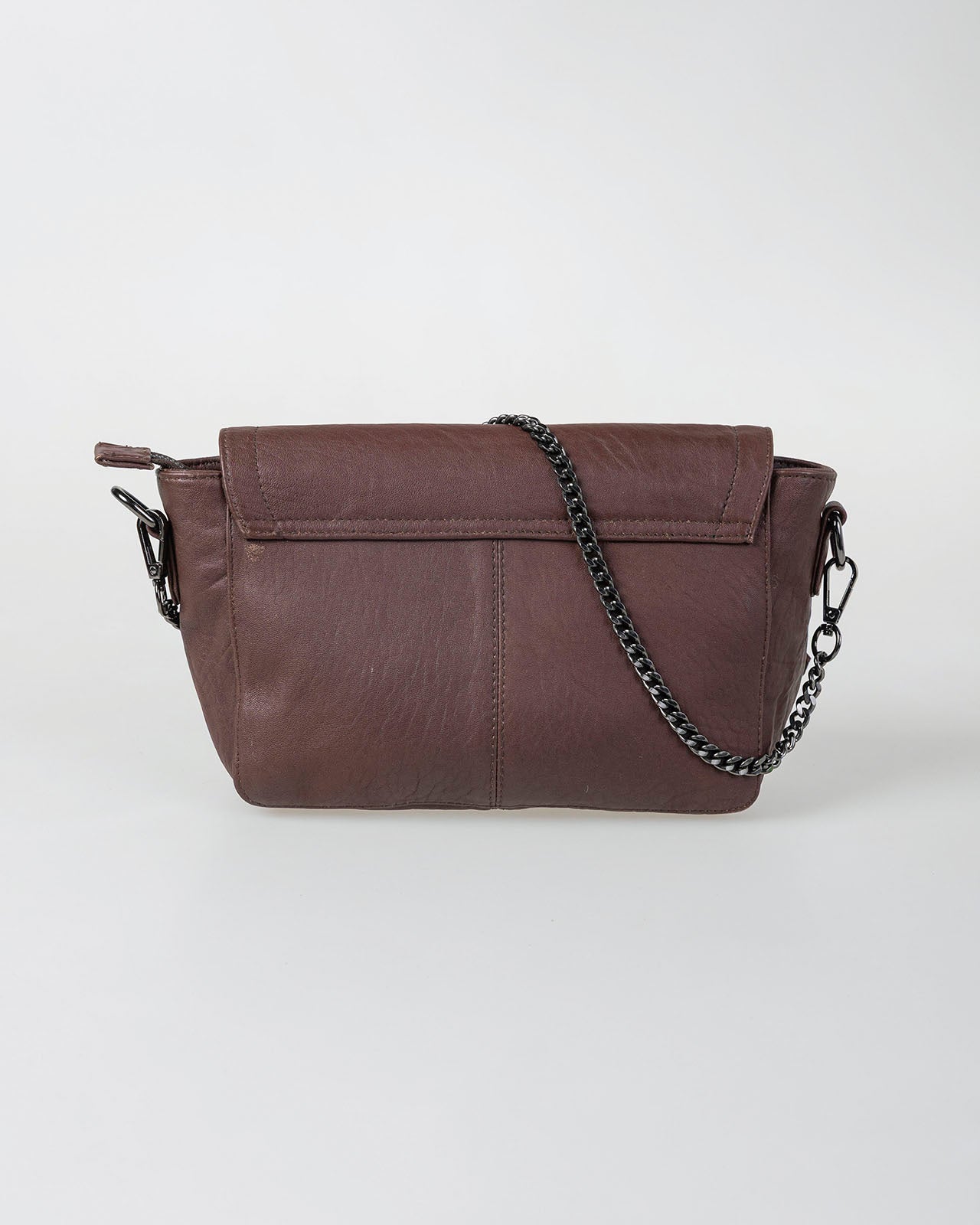Studded leather bag