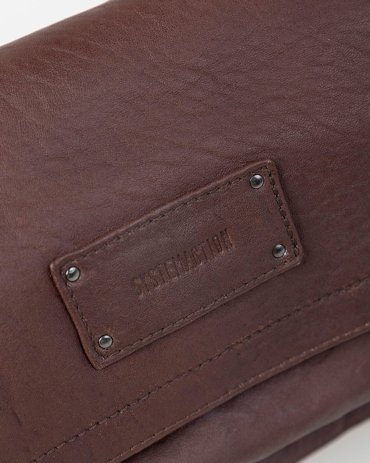 Studded leather bag