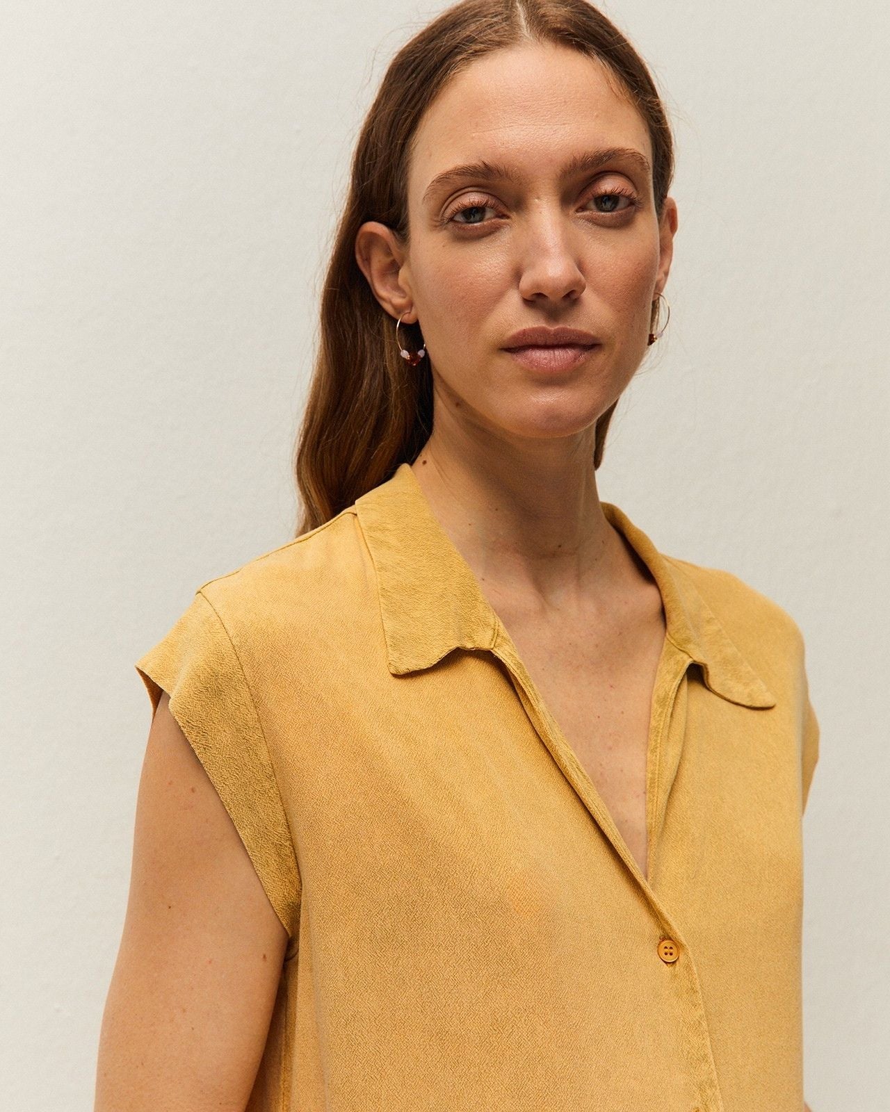 Chemise à effet délavé
