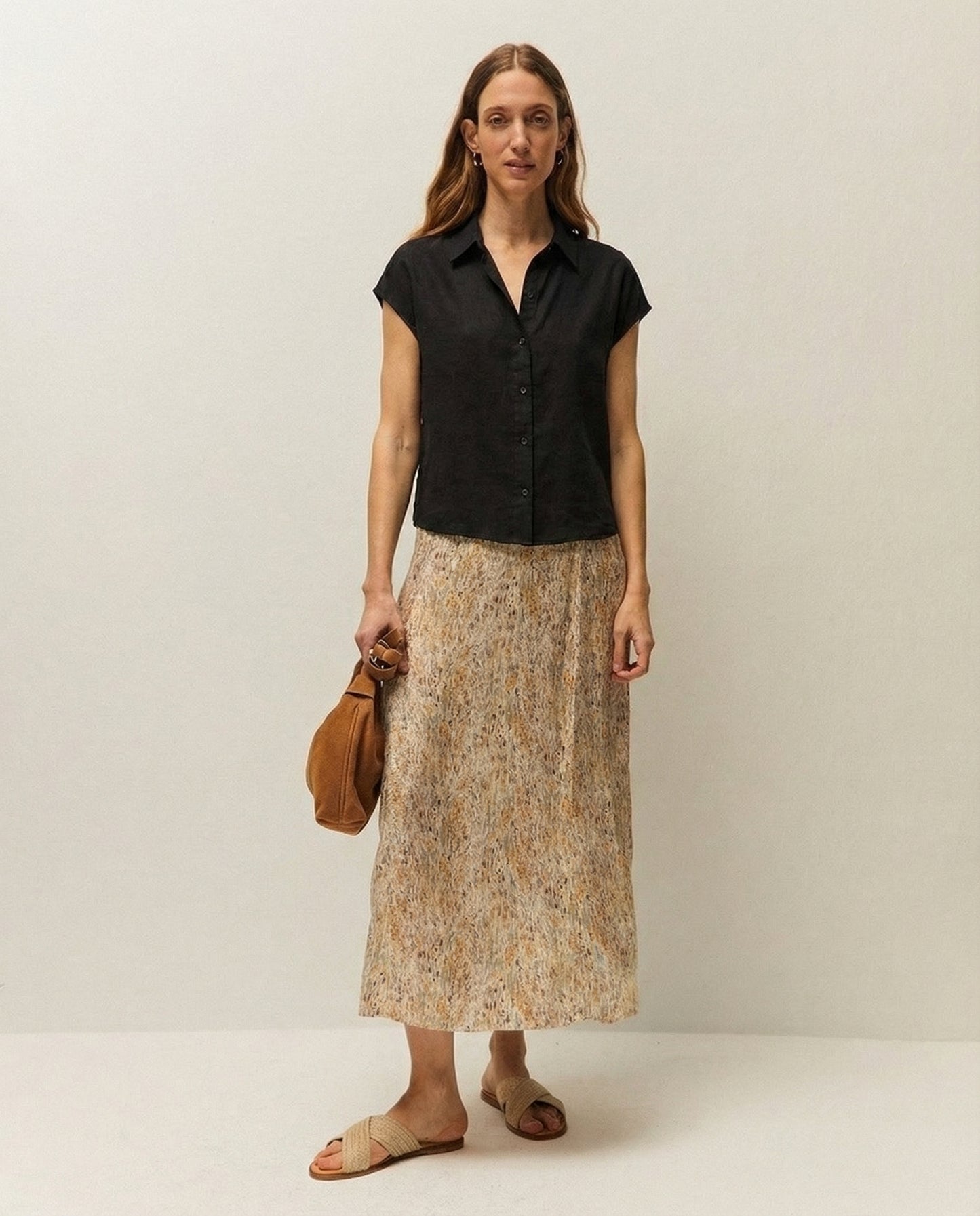 Shirt with a washed effect