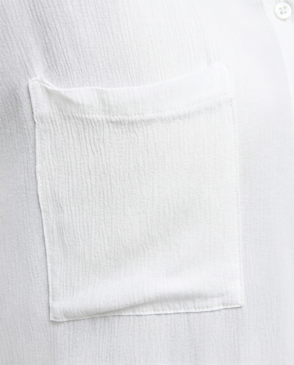 Camisa bambula bolsillos