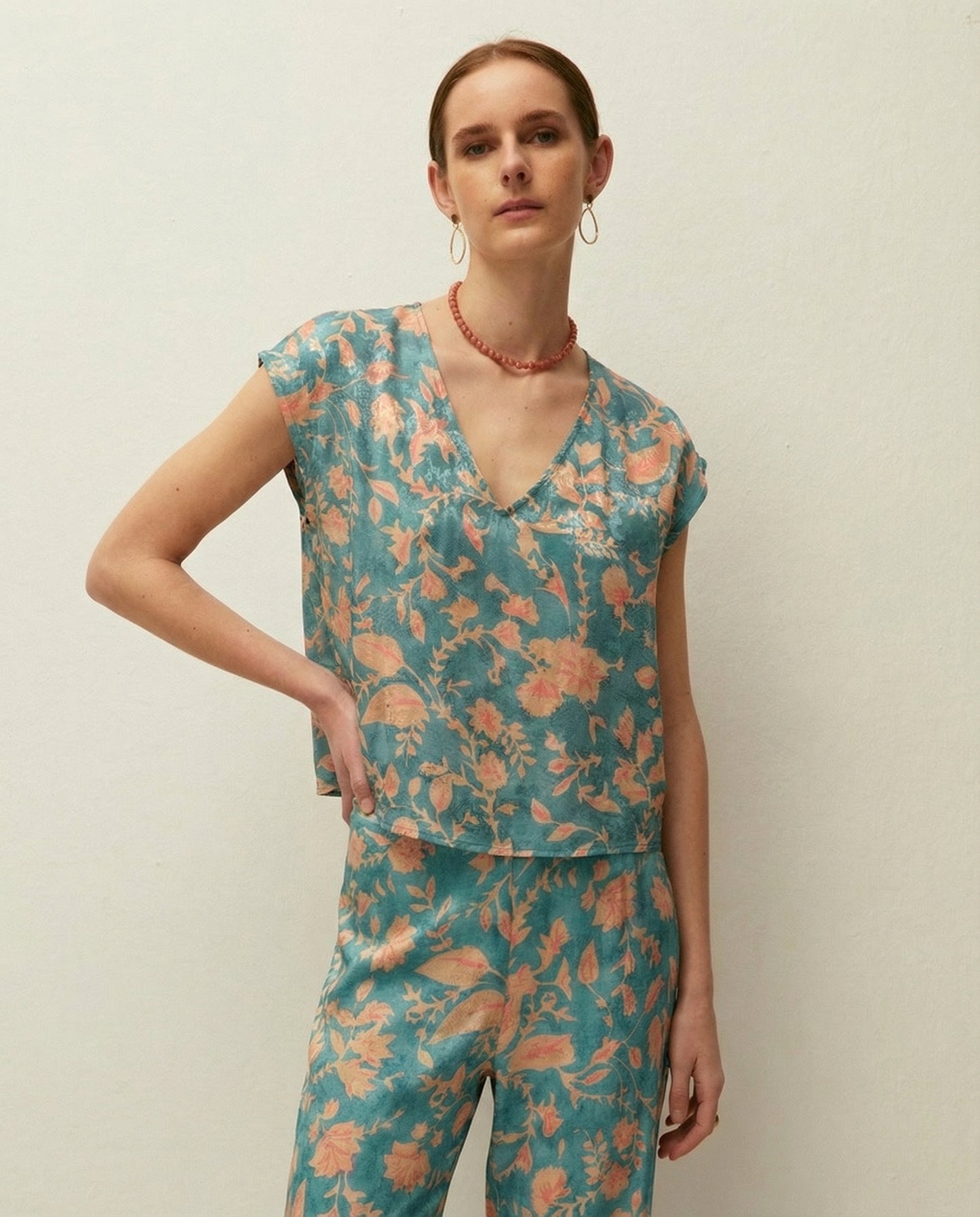 Printed short-sleeved shirt