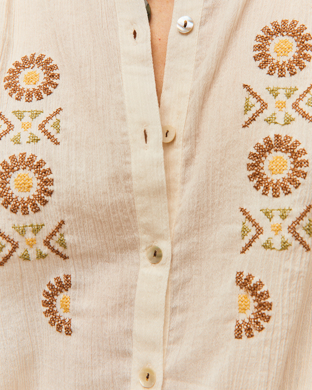 Camisa Bordado de colores