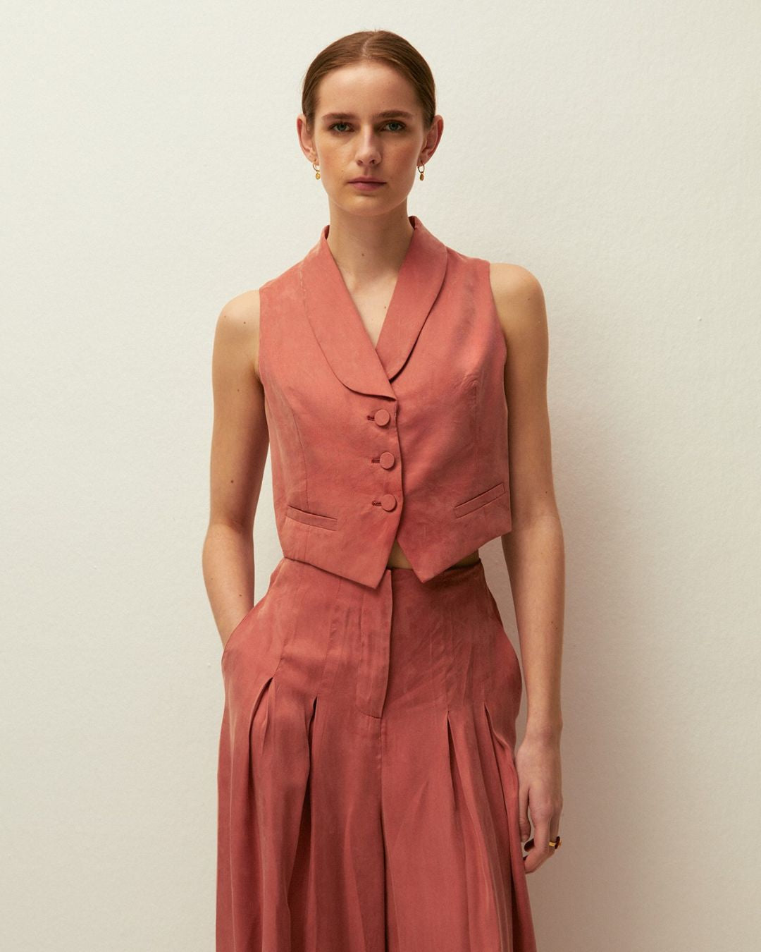 Tencel party vest