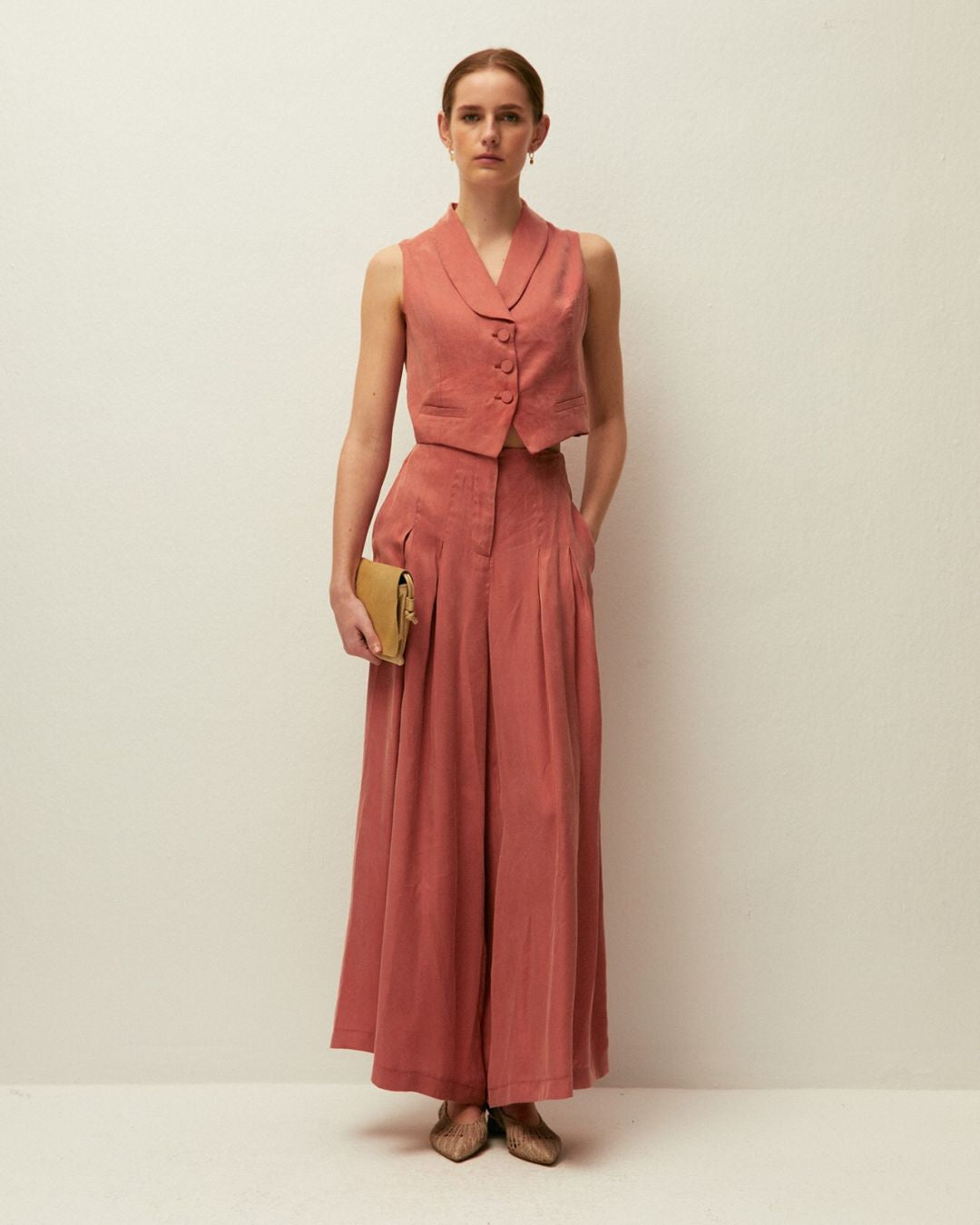 Tencel party vest