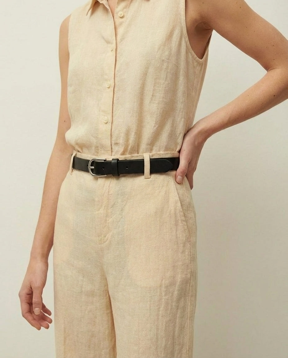 Leather belt