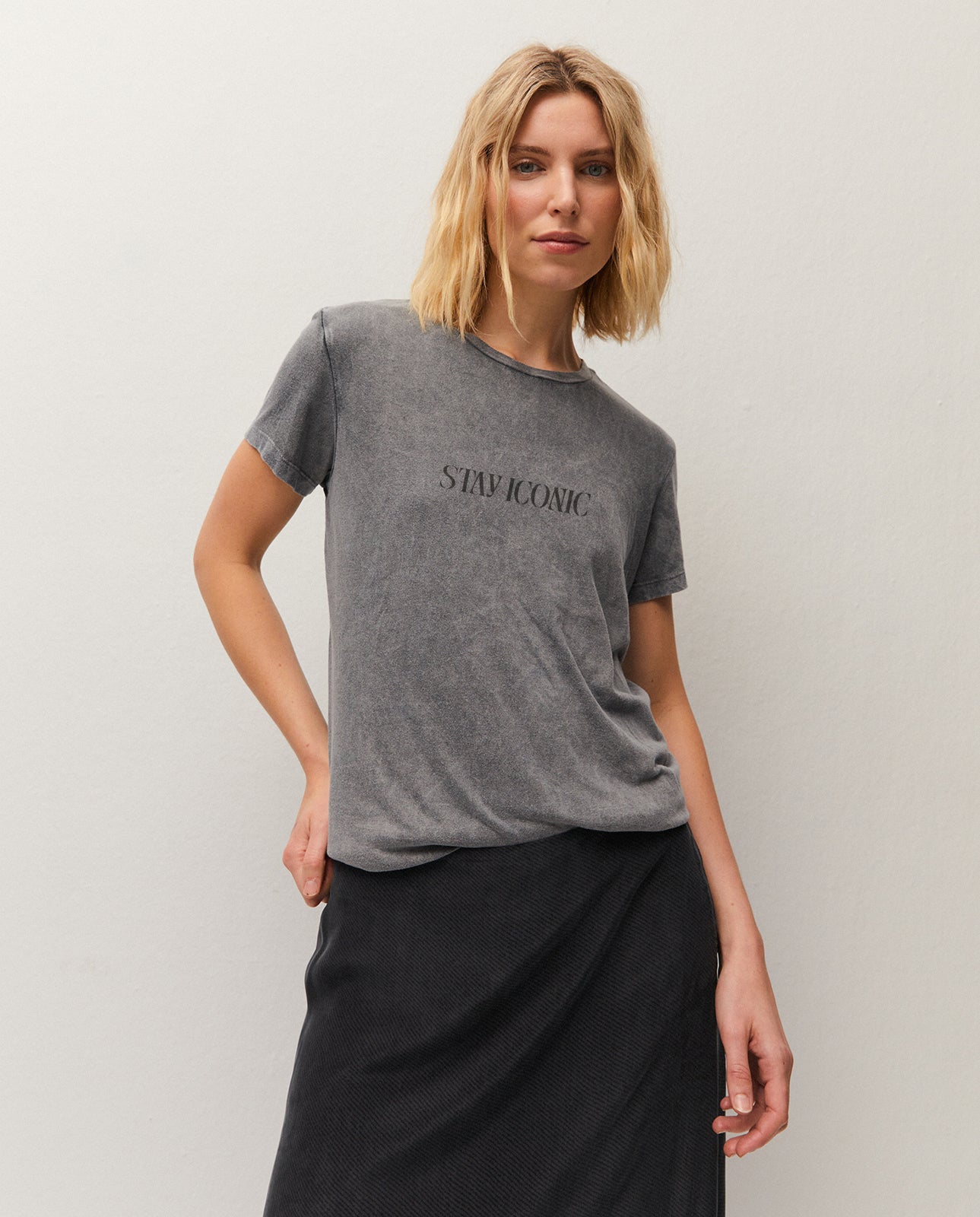 Positional print t-shirt