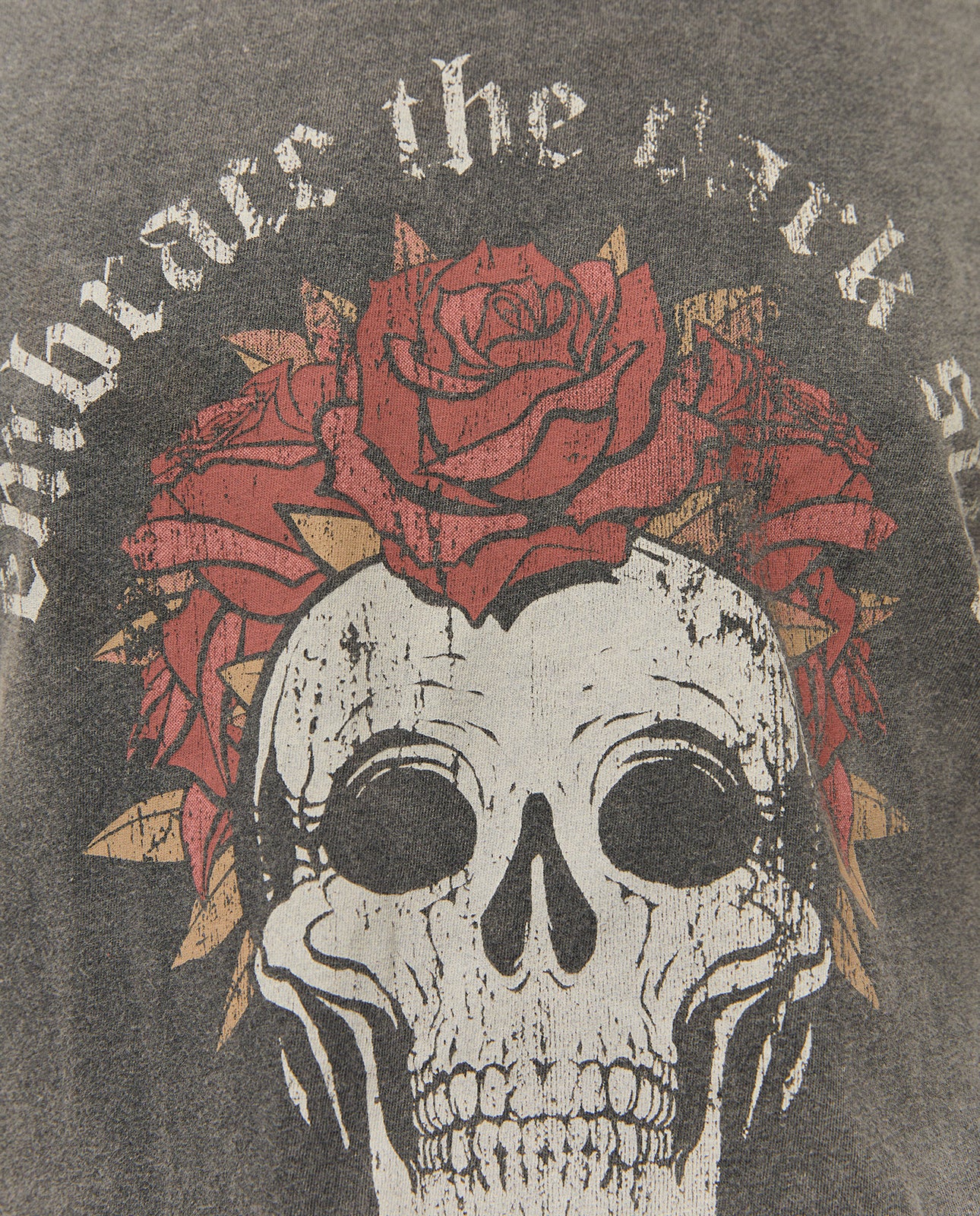 Skull print t-shirt