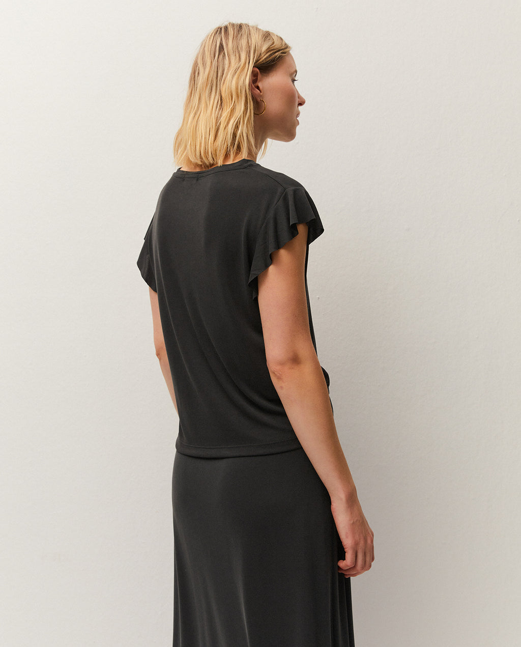ruffled t-shirt