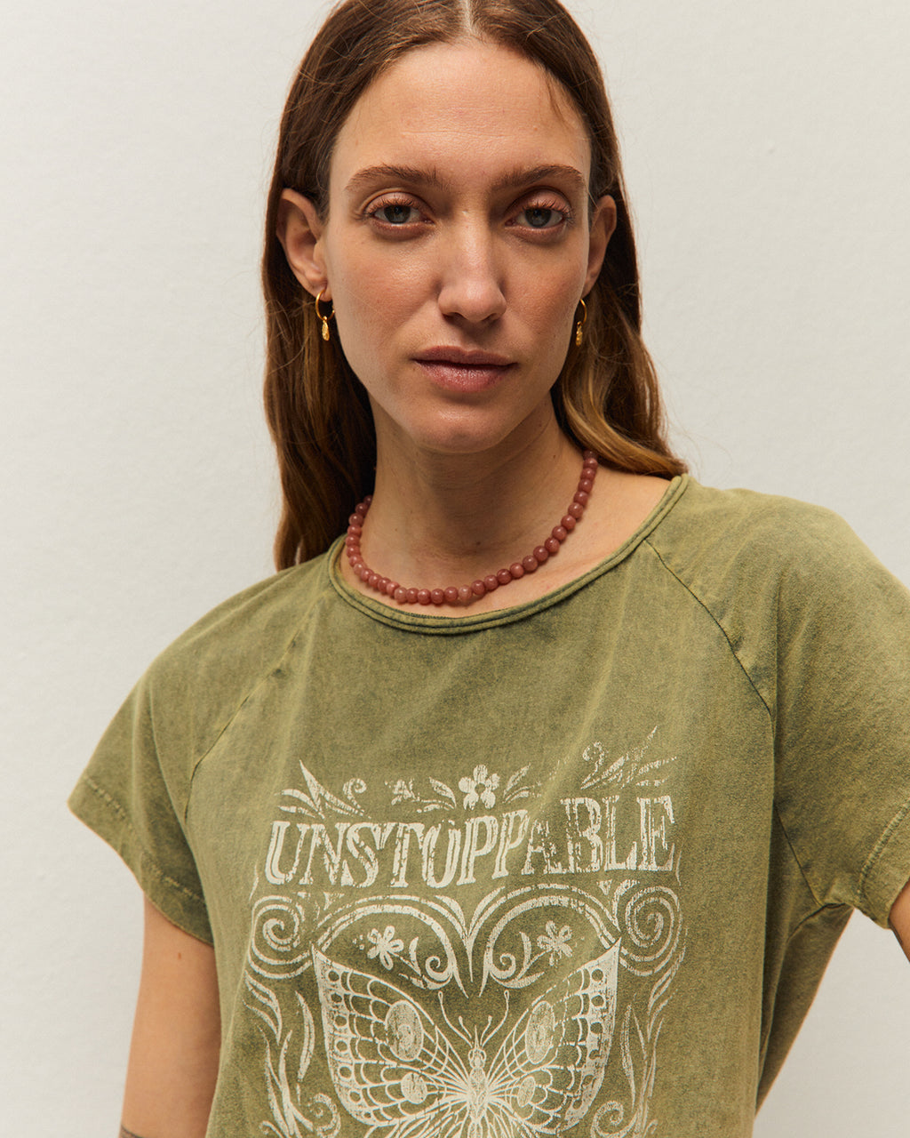 Camiseta con print de mariposa