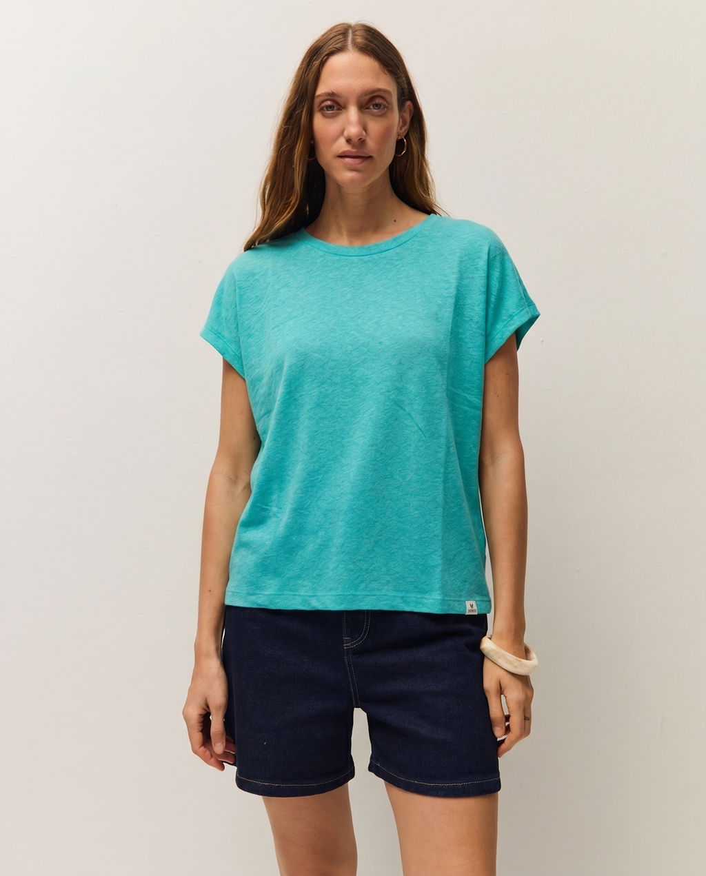 T-shirt en lin à manches courtes