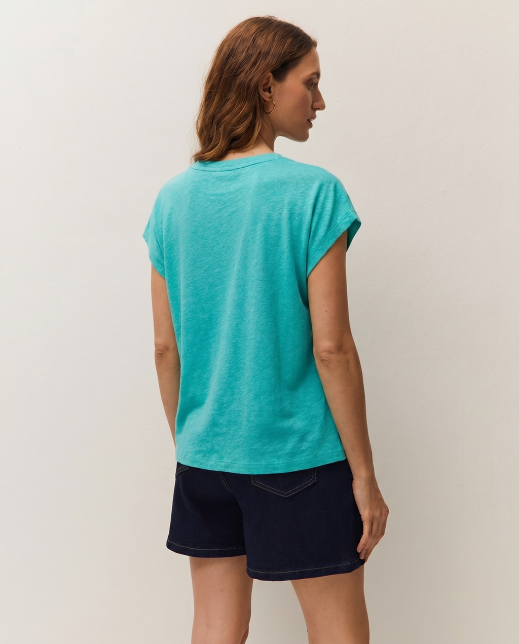 T-shirt en lin à manches courtes