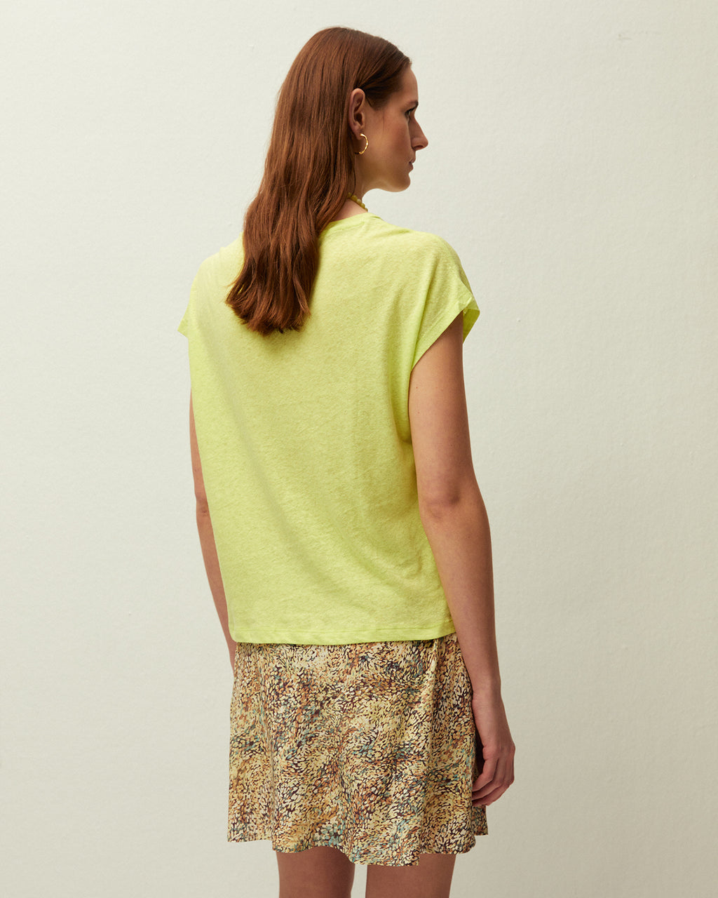 Chemise en lin manches courtes