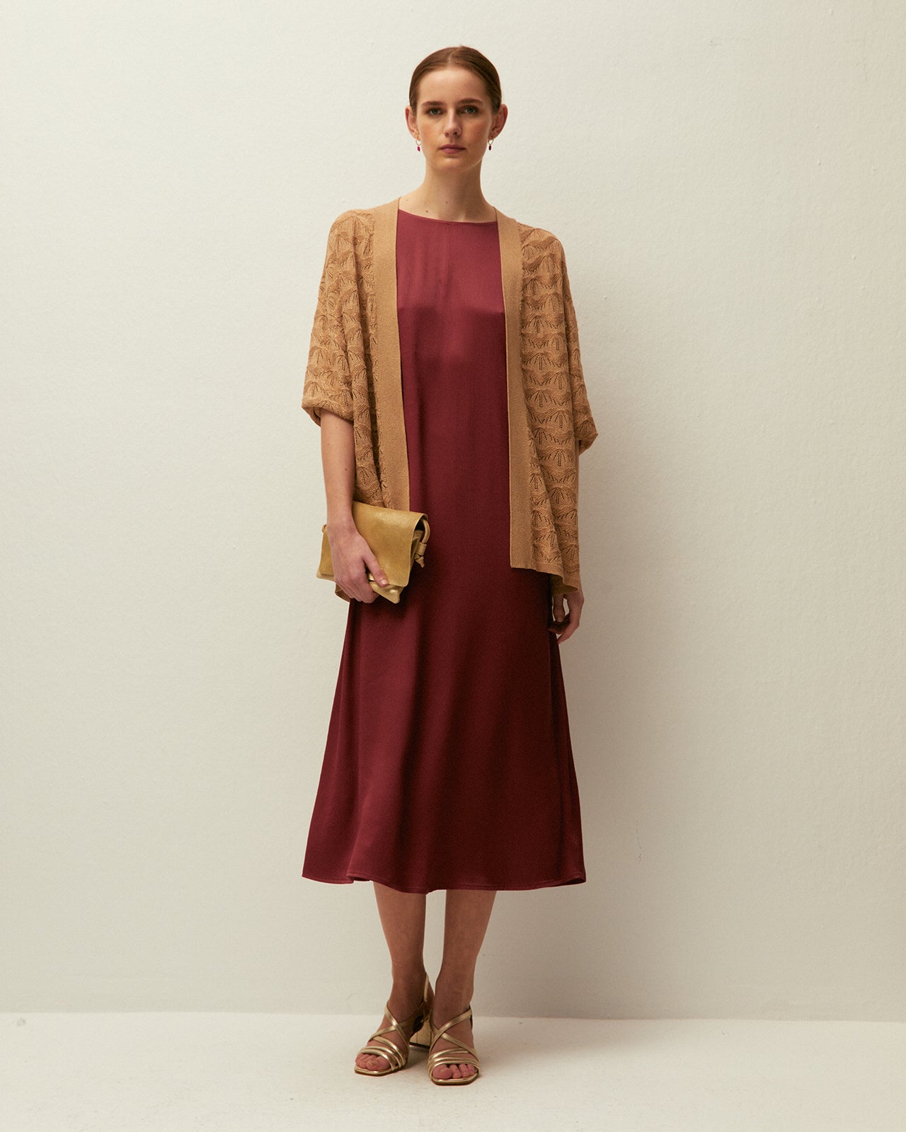 Openwork kimono