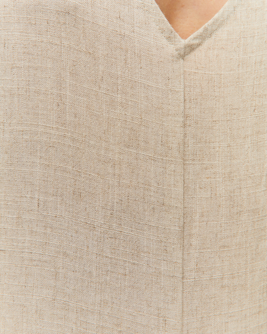 fitted linen jumpsuit