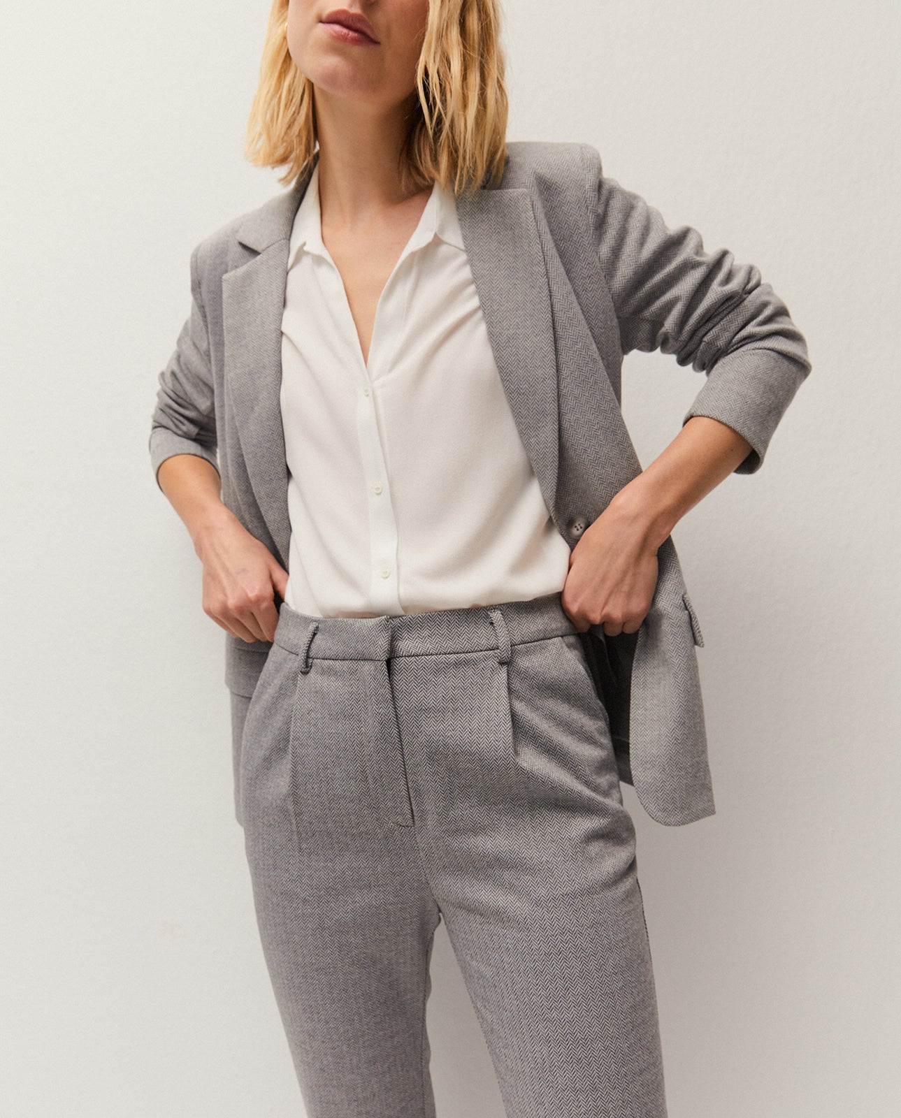 Herringbone trousers