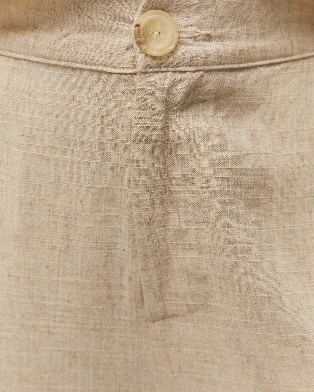 Pantalon en lin avec bouton