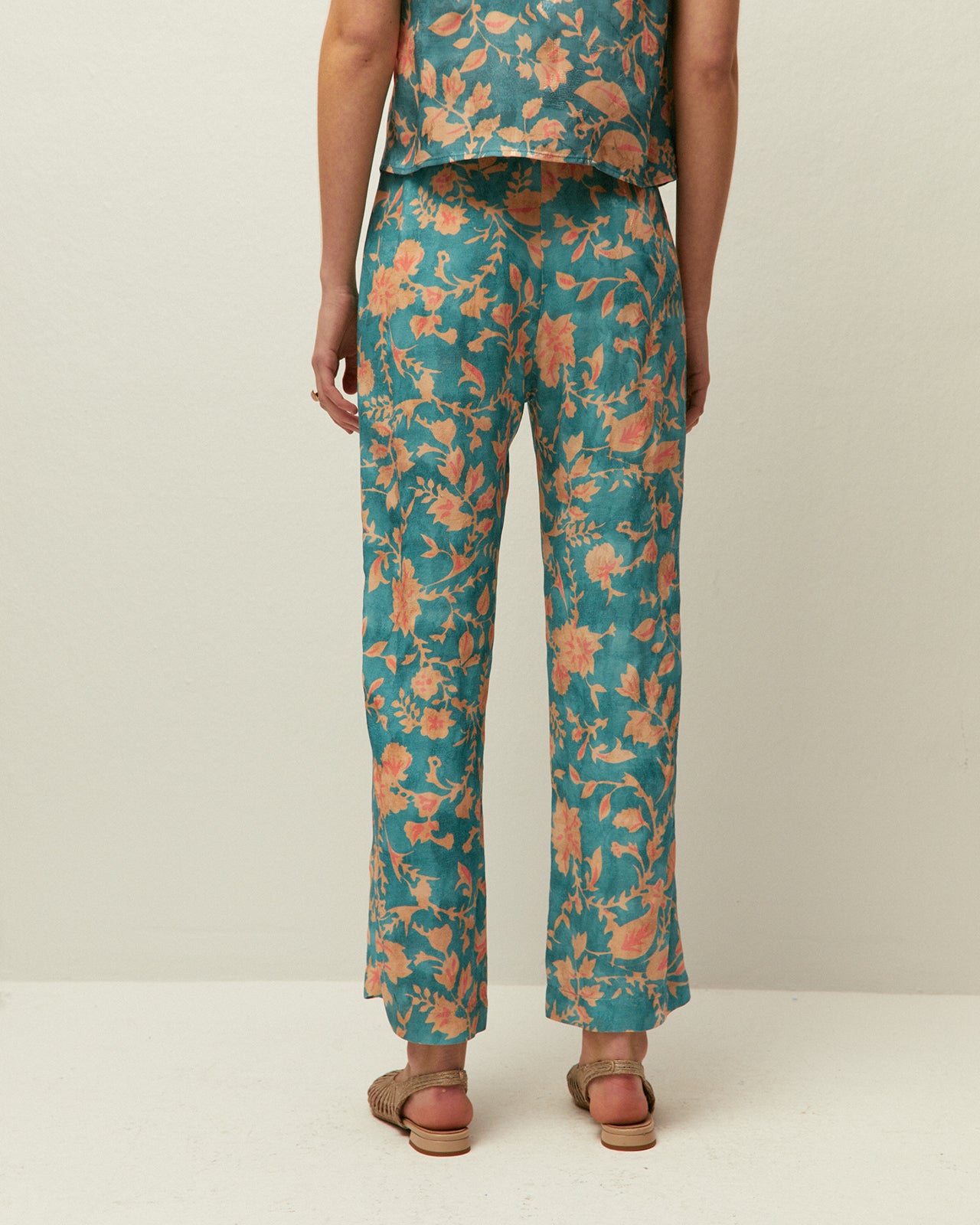 Pantalon imprimé fleuri