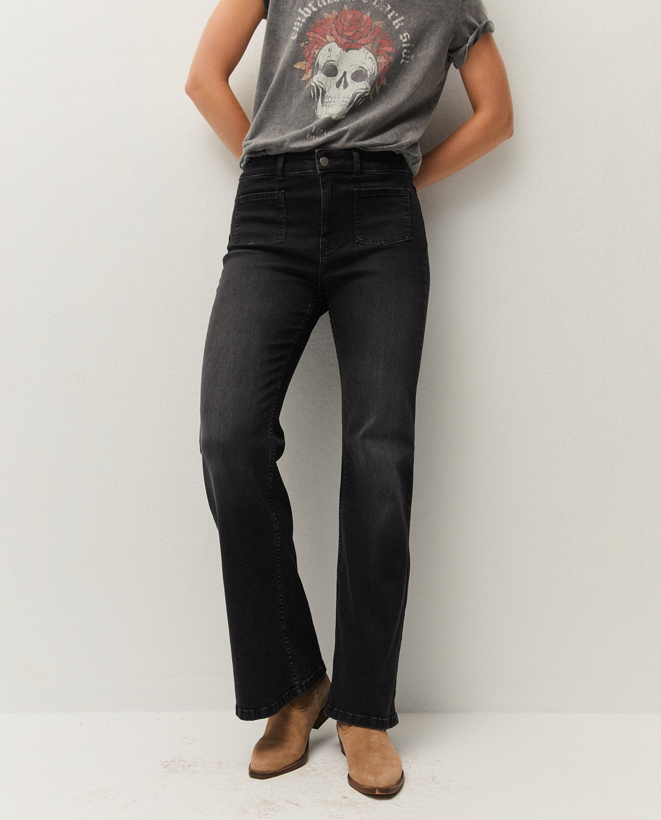 Pantalón denim bolsillos