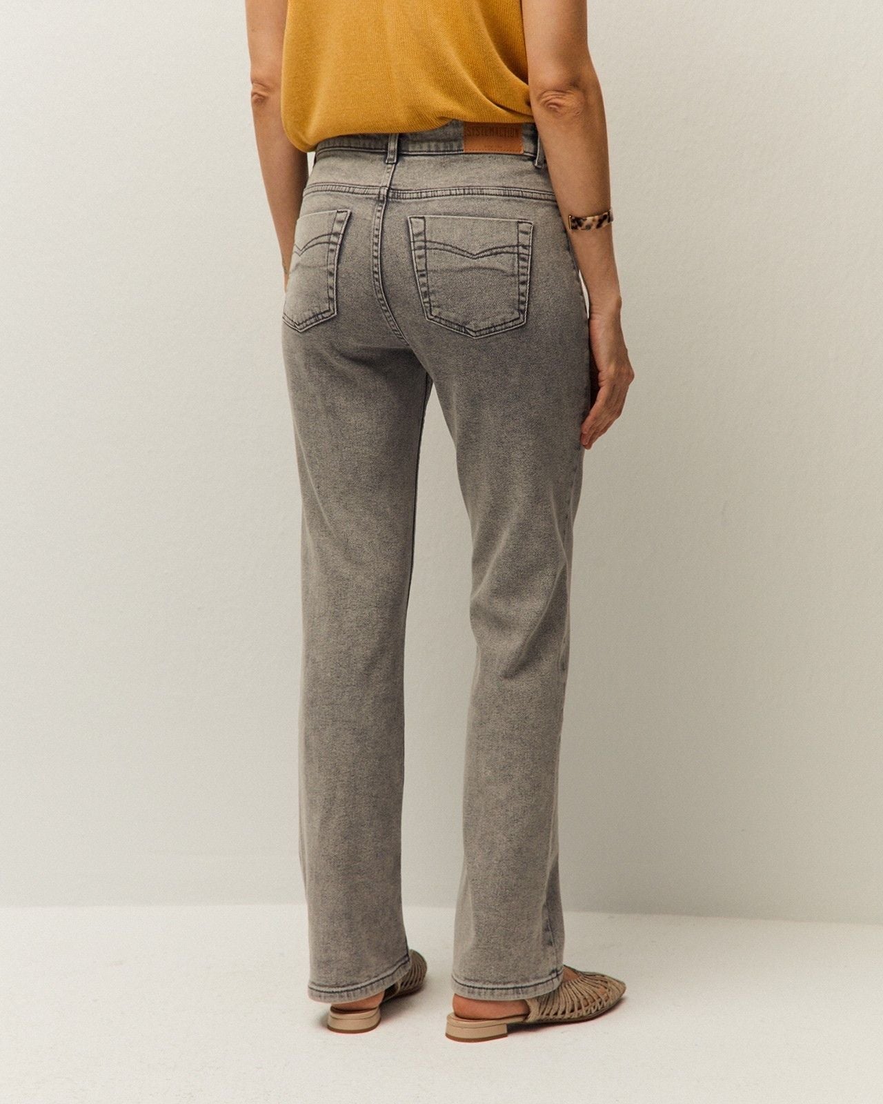 Pantalón denim nervio