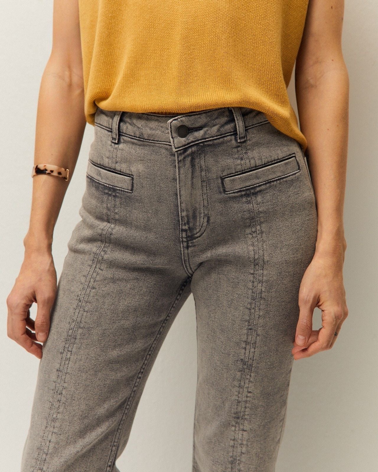 Pantalón denim nervio