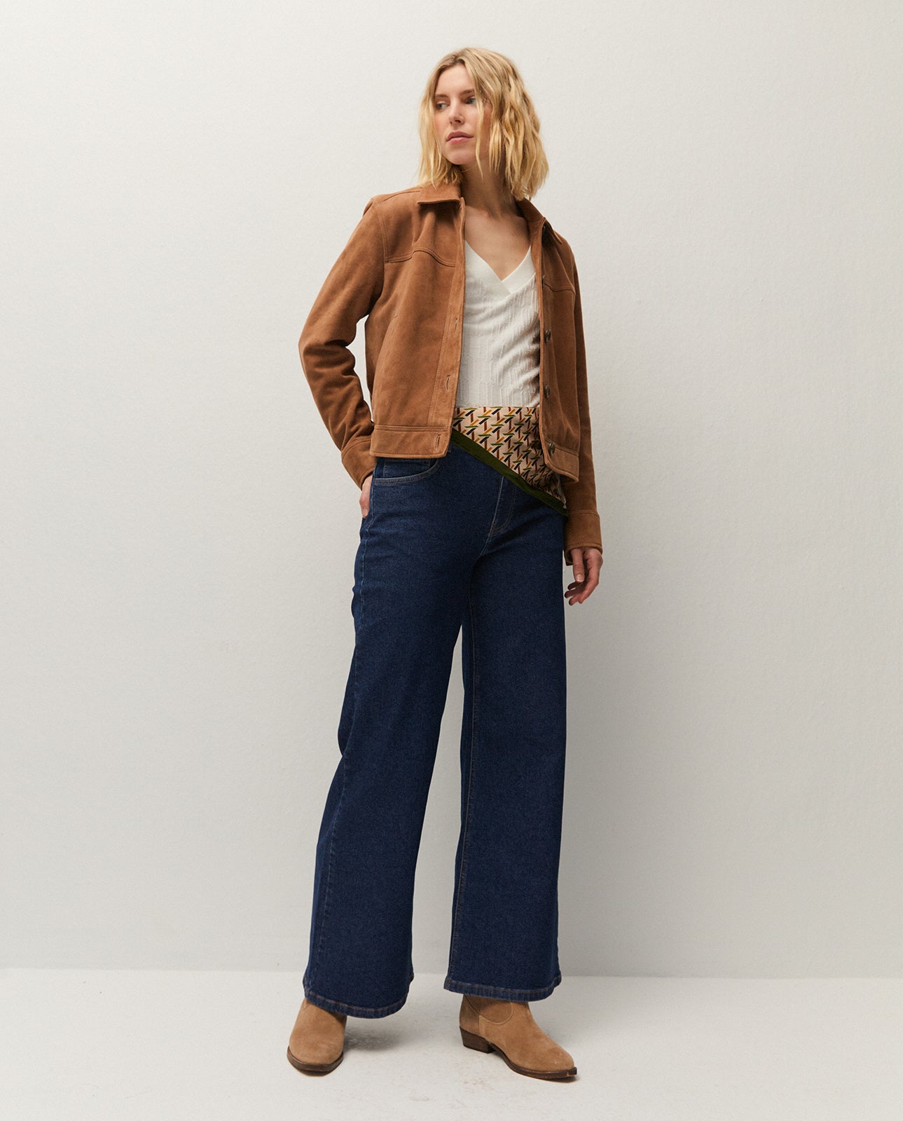 Pantalón denim índigo