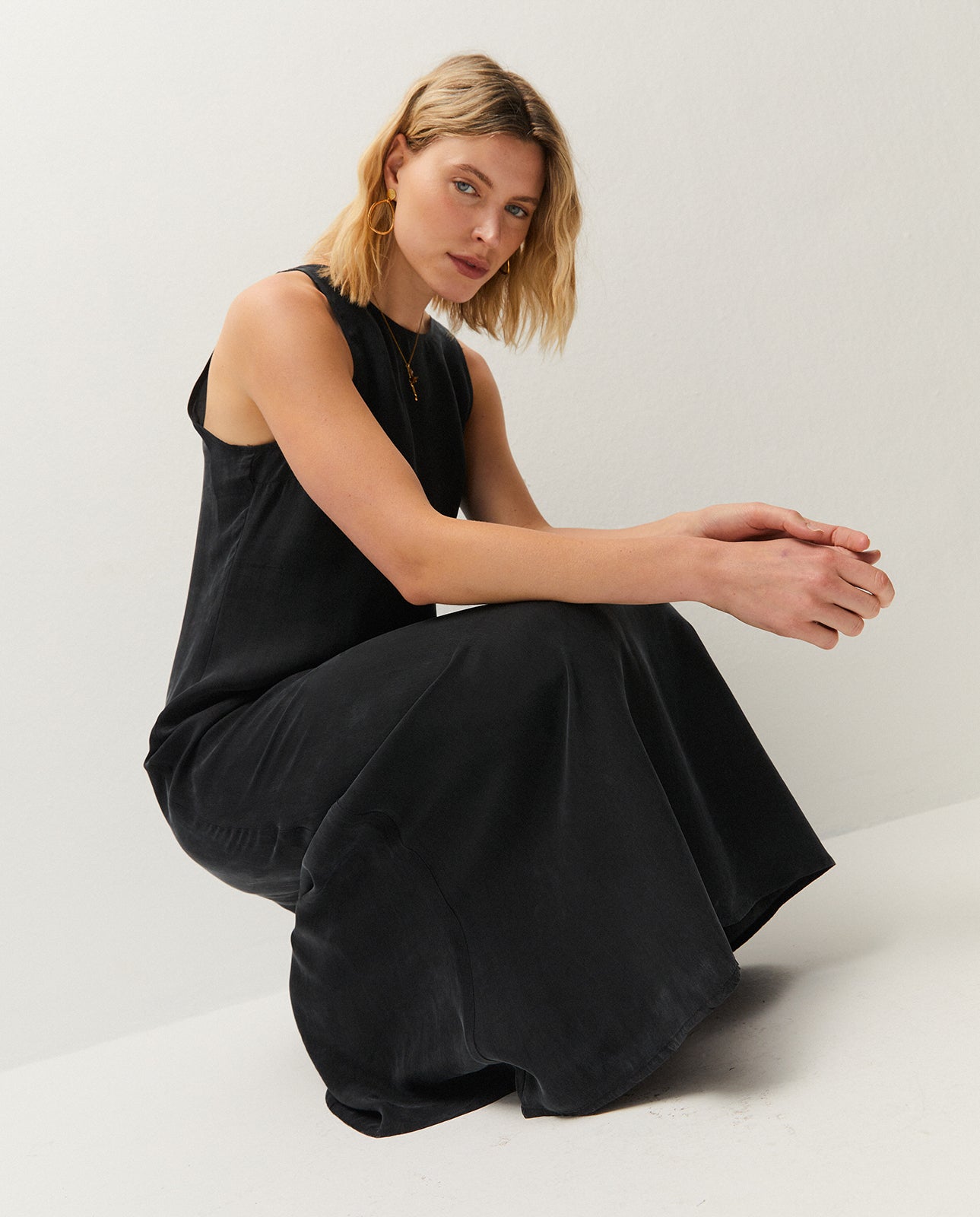 Vestido largo de tirantes