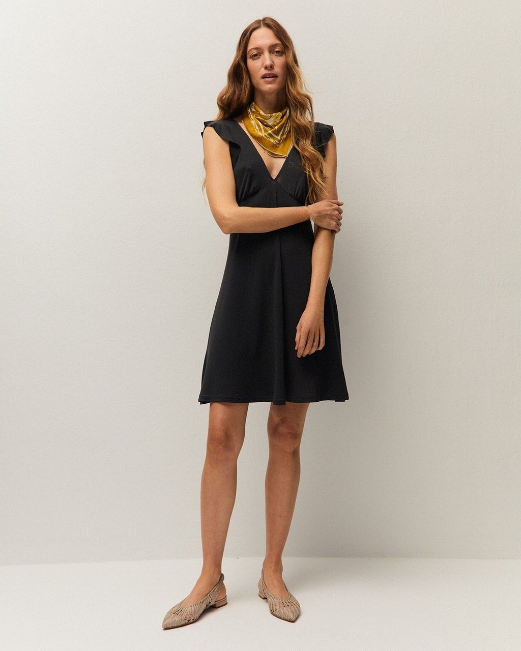 Ruffle mini dress