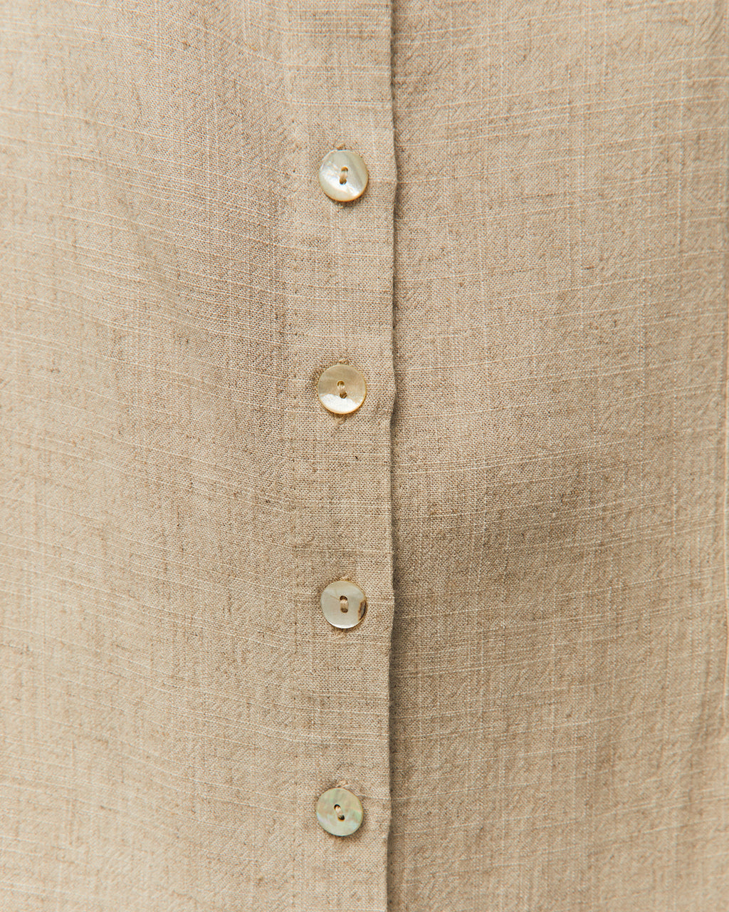 Linen button-up dress