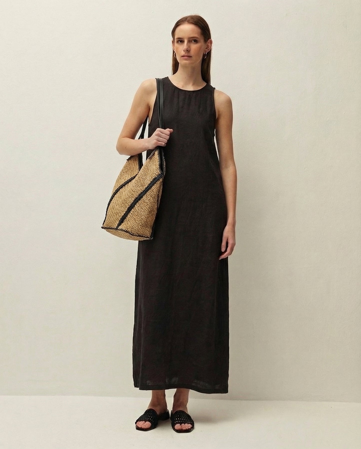 Long linen dress