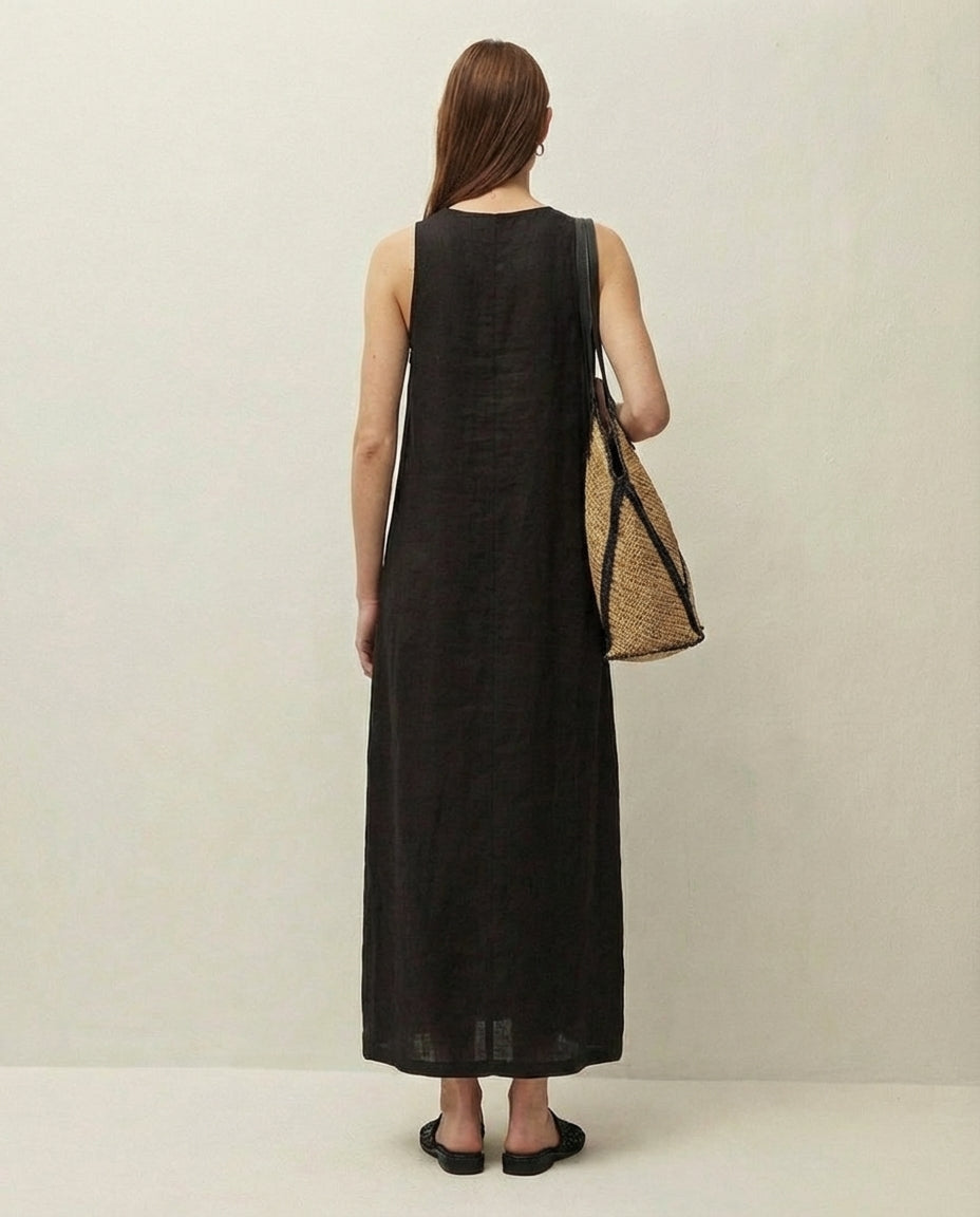 Long linen dress