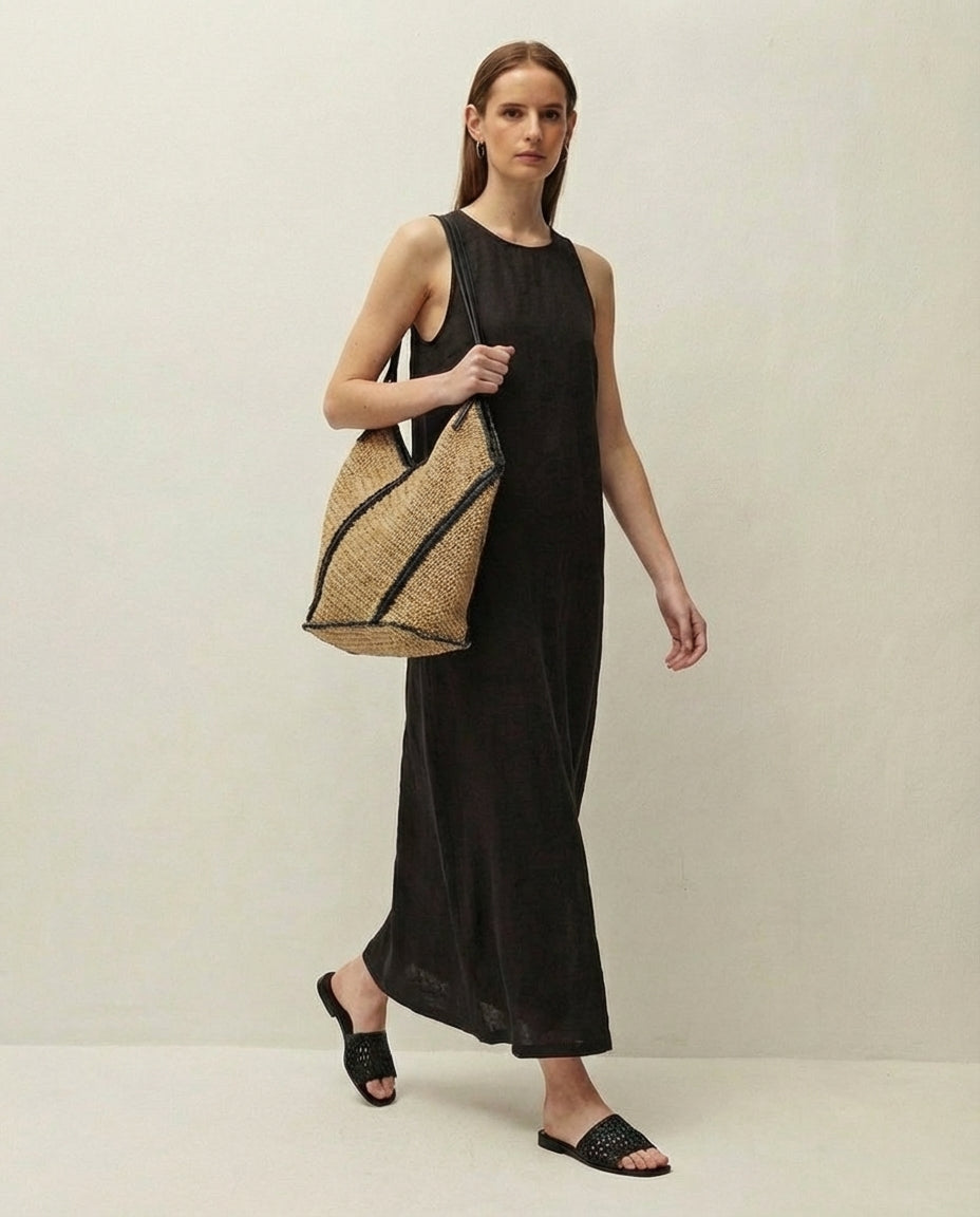 Long linen dress